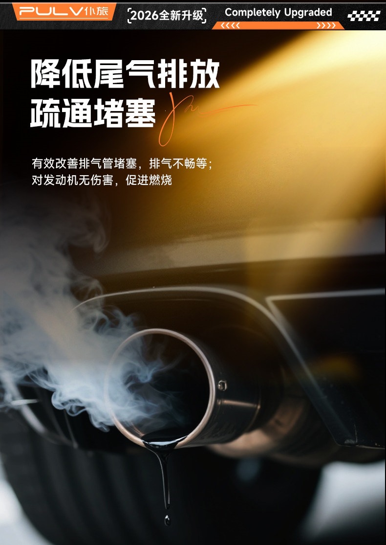 Pulvlu Three-Way Catalytic Cleaner Fuel Additive for Carbon Removal, 2-in-1 Engine Cleaning and Oil Circuit Cleaning Without Disassembly