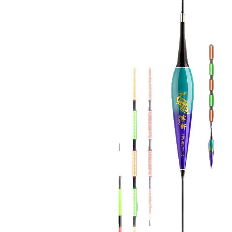 Bite hook discoloration, luminous float, highly sensitive fish float, large electronic float, night fishing crucian carp float, day and night dual-use float