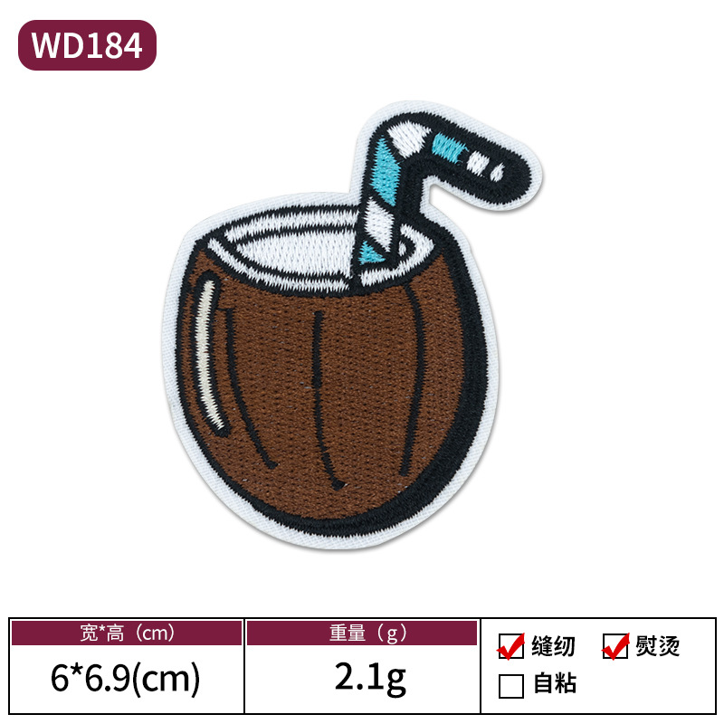 Verano vacaciones de playa tema bordado pegatinas de tela bikini soleado playa estilo hawaiano Patch Zhangzai