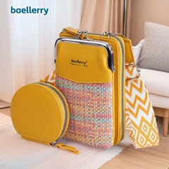 新しい baellerry 携帯電話バッグクロスボーダーコントラストカラークロスボディショルダーバッグ多用途マザーズバッグ携帯電話小さなショルダーバッグ女性のための