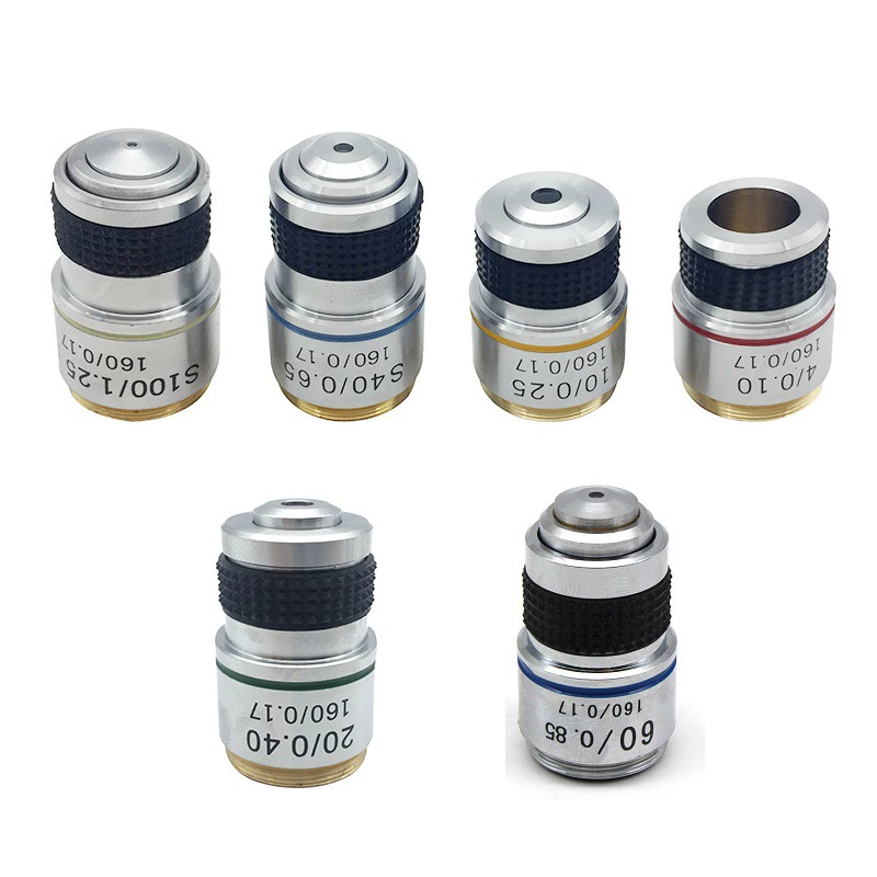 Микроскоп 185 Профессиональный ахроматический объектив 40X прецизионный медный сердечник 40X стерео объектив Прямая Оптовая Продажа с завода