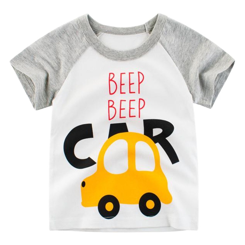 Camisetas de manga corta para niños, ropa de bebé para niños, ropa de verano al por mayor, nueva ropa infantil estilo coreano 2026, envío directo de una sola pieza.