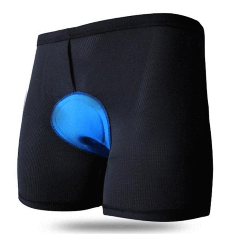 Cycling Shorts, Cycling Underwear, Men's and Women's Tight-Fitting Bicycle Comfortable Blue Silicone Cushion Lining, Breathable Sports