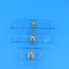 カスタマイズされた加工 12 ミリメートル透明クリスタルアクリル正方形 10*10 プレキシガラスプレート CNC 彫刻と研磨