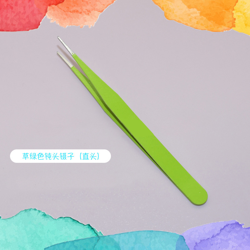 0.8mm 둔기 머리 잔디 녹색 직선 머리