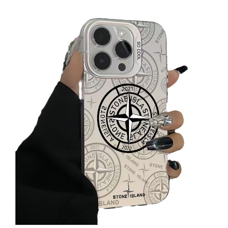 Nueva isla de piedra para iPhone 16 funda para teléfono móvil Apple 15promax/14 anti-caída 13pro12 nuevo 11