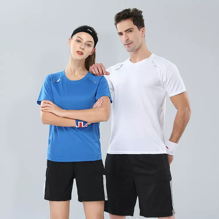 圆领短袖速干广告衫工作服男女公司团建t恤 户外运动文化衫印logo