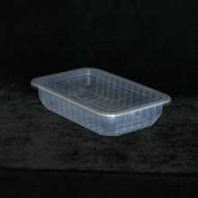 廠家銷售PP 一次性食品塑料包裝盒 透明鹵味托盤 預制菜盒 優惠批
