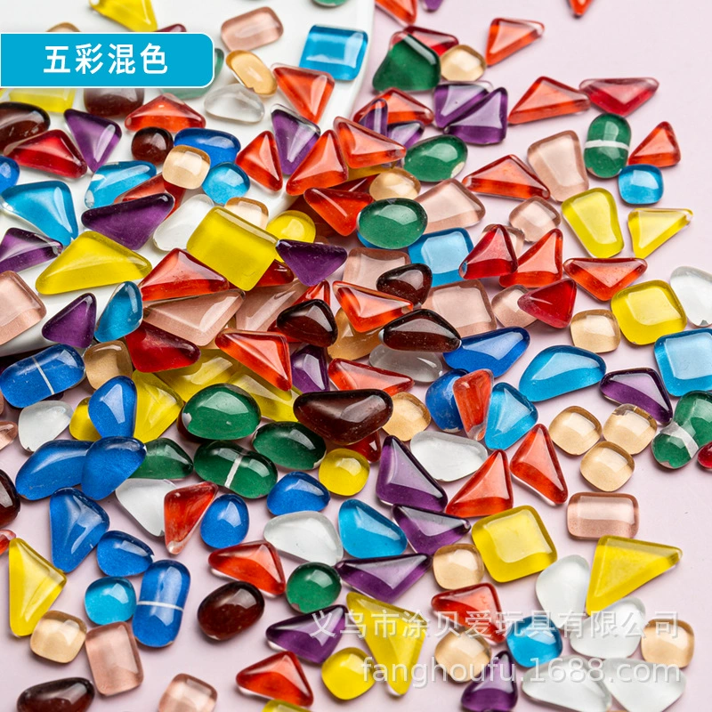 Набор для творчества: мозаика из камней свободной формы для детей и взрослых, стекло для росписи, кристаллы, камни для коллажей