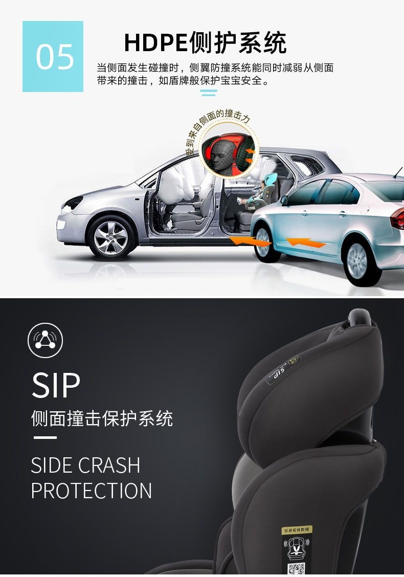 Space Armor Child Seat 0-4-9-12 Years Old Baby Car Seat Isofix Foldable Portable Universal