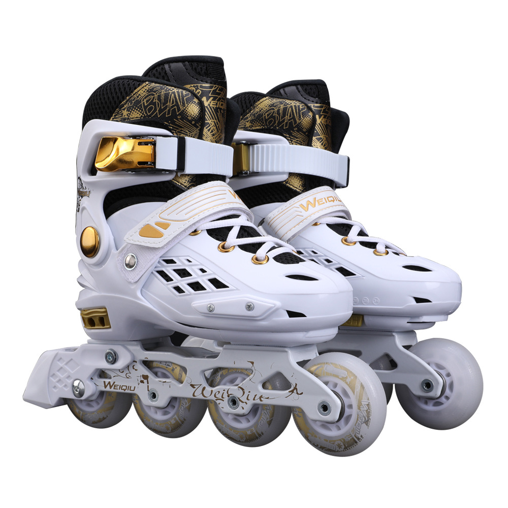 New Skates for Kidsren Can Be Customized Oem Roller Skates Adjustable Inline Skates Adult Flat Flower Shoes Fancy