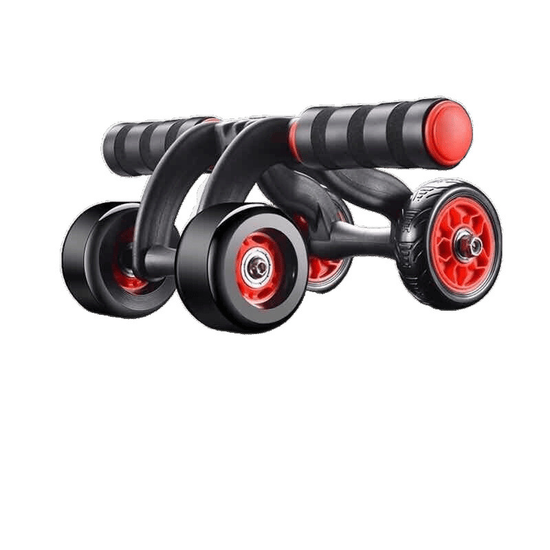 Automático rebote de cuatro ruedas abdominales rodillos abdominales rodillos equipos deportivos hombres y mujeres abdominales domésticos abdominales comercio exterior