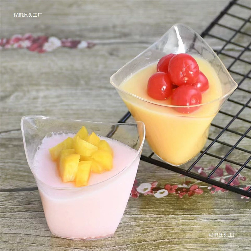 Коктейльный одноразовый бокал для вина, прозрачный пластиковый mousse для мороженого