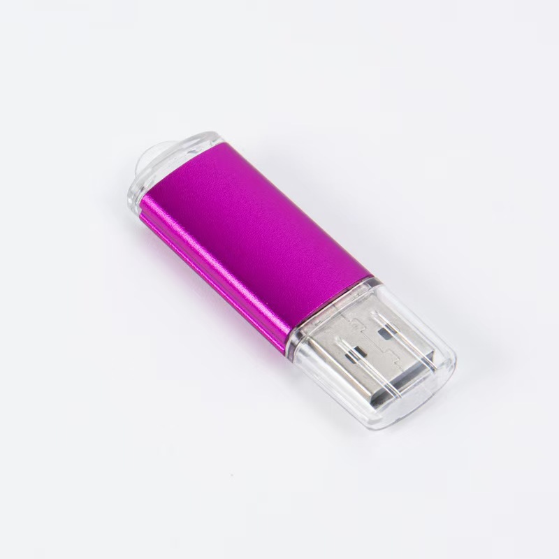 Memoria USB de colores brillantes al por mayor para licitación, 64 GB, grabado de logotipo personalizado creativo, pequeña capacidad, memoria USB de metal de alta velocidad 3.0 para regalo