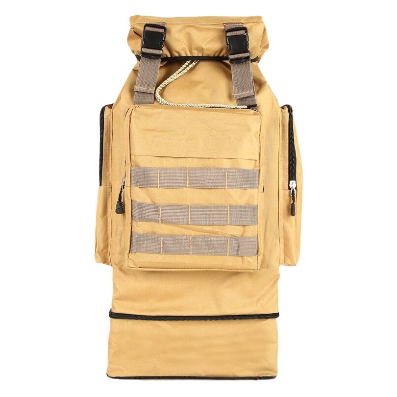 Impresión 80l ejército camuflaje deportes al aire libre bolsa de viaje equipaje de trabajo viaje de gran capacidad mochila bolso del alpinismo