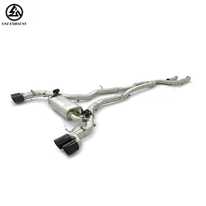 CSZ catback qaz borusu, paslanmayan polad klapanlı, BMW X3 M40i G01 X4 B58 üçün