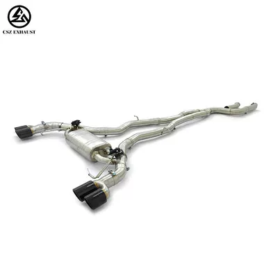 CSZ catback exhaust with stainless steel valve exhaust pipe suitable for BMW X3 M40i G01 X4 B58 (Exhaust pipe)