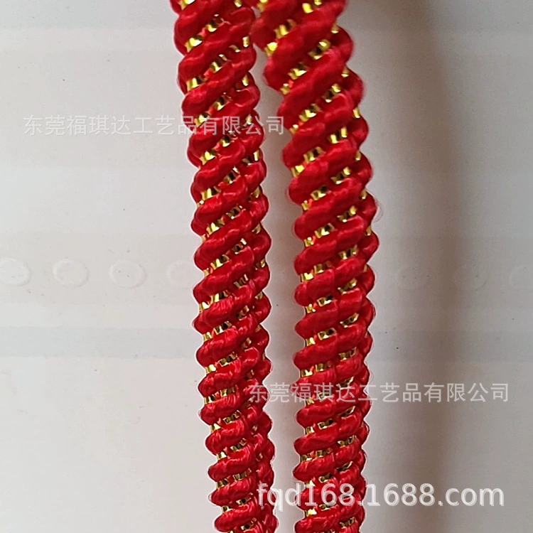 Резьбовая нить Китайская резьба плетеная веревка плюс серебряная проволока Круглая проволока плюс золотая проволока Обработка китайской связки