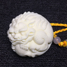 象牙果雕刻狮子抱球貔貅5.5*4cm菩提籽文玩茶宠工艺品掌中手把件