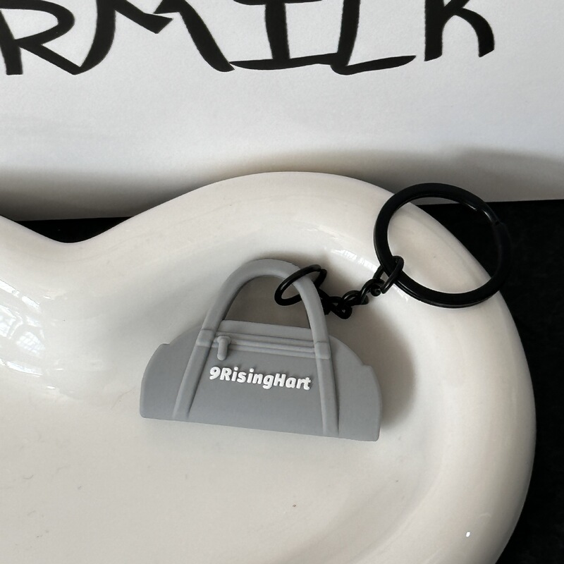 新款迷你健身器材创意钥匙扣礼品配饰环保软胶韩系背包挂件装饰品|undefined