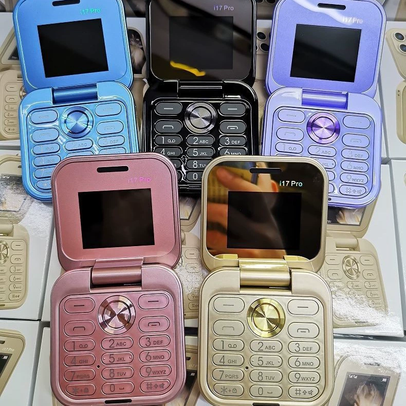 Кросс-бордер горячие продажи I17PRO компактный мобильный телефон veteran машина складной двойной SIM карту двойной стоянкой кнопки MINI маленький запасной аппарат