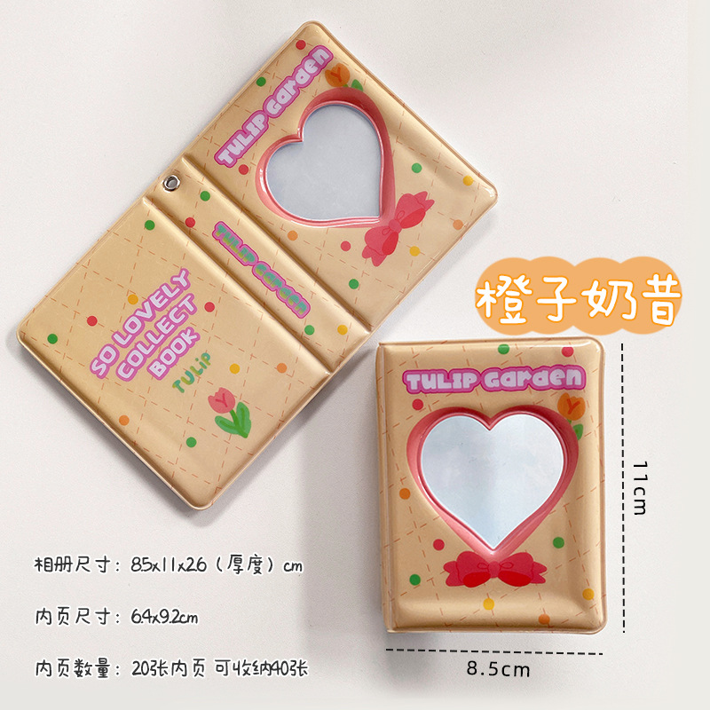 Corea del Sur ins estilo lindo oso cereza conejo 3 pulgadas Polaroid álbum estrella aidou álbum pequeño tarjeta de almacenamiento libro