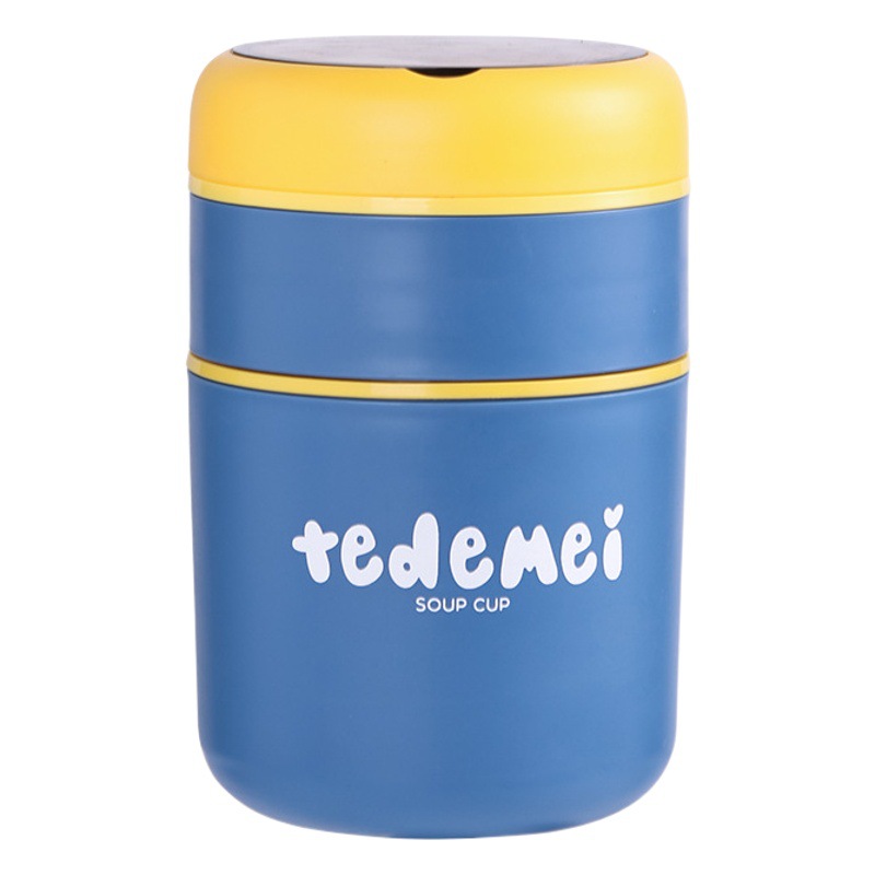 Doble 304 de acero inoxidable taza de sopa desayuno sopa olla lonchera portátil taza de agua