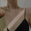 Necklace, chain for key bag , simple and elegant design, 2022 collection