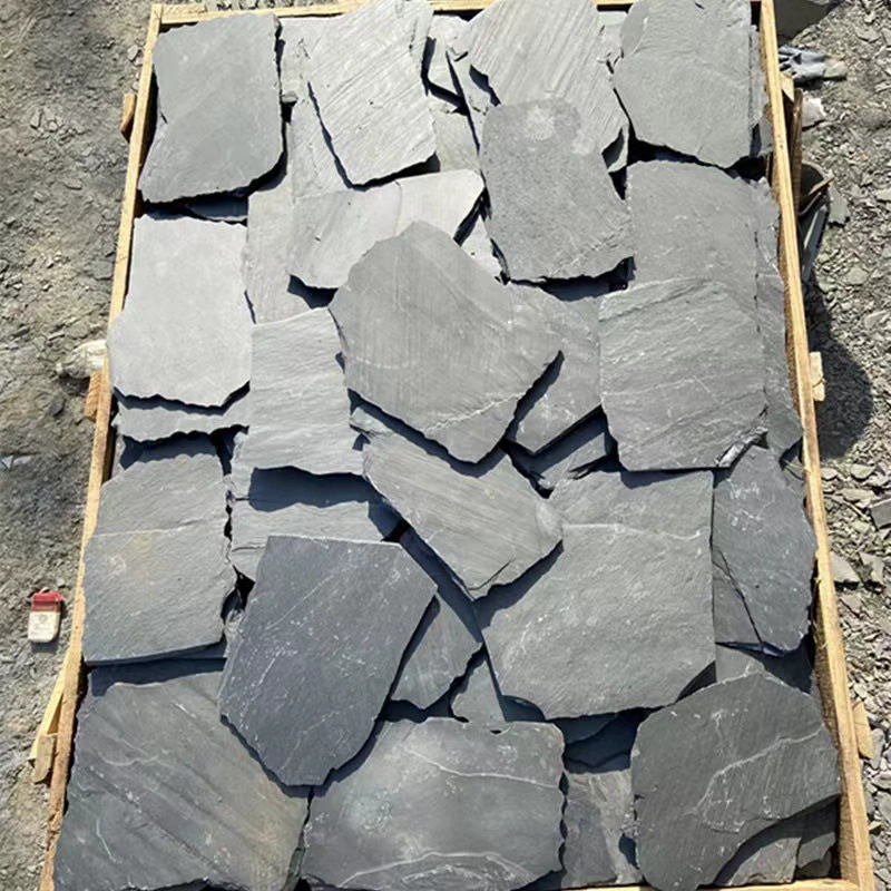 Сланец Шифер Нерегулярные подводный шифер здание двор парк бассейн Камень Черный bluestone шифер Культурных Камень