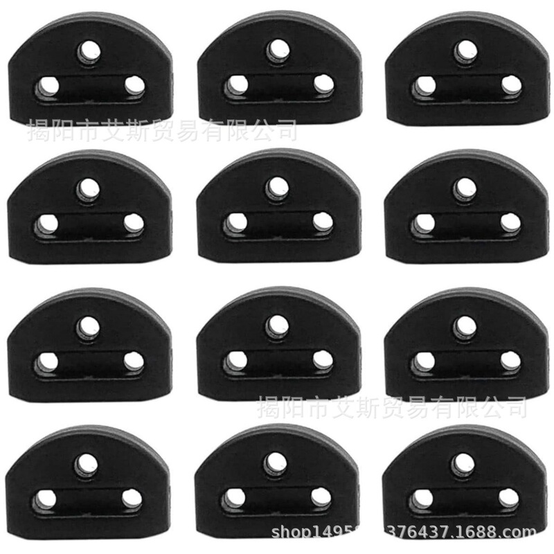 12Pcs Black Guitar String Knot Bridge Beads, 3 Hole Guitar String Bridge Beads, Suitable for Acoustic Classical Guitar and Ni