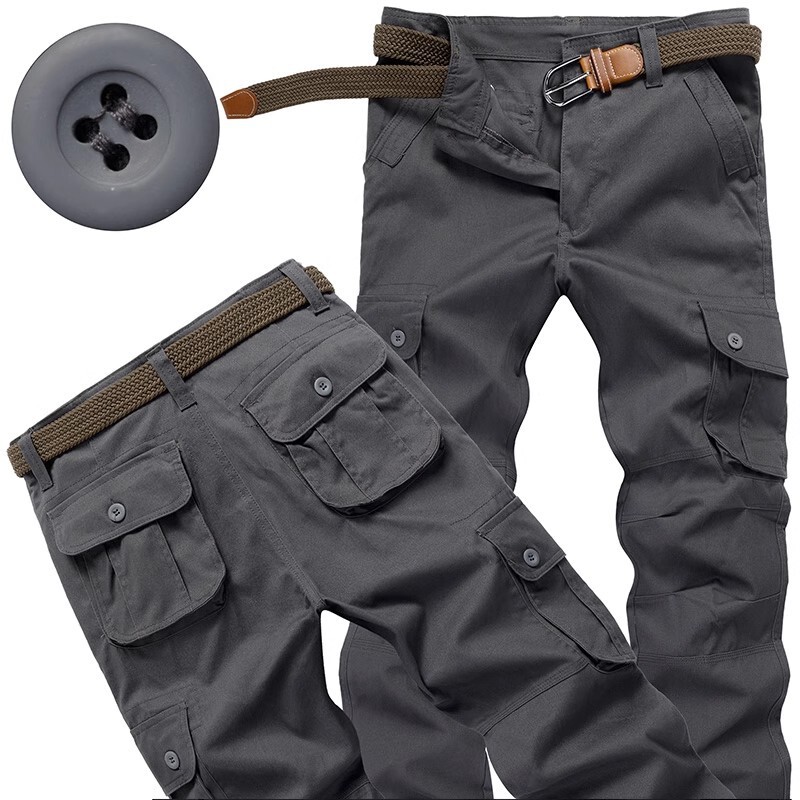 Men's Cargo Pants with Multiple Pockets, Casual Loose Long Pants, Plus Size Pants for Export to Italy