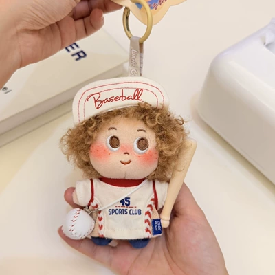 Authentic Setu Dudu Cute: Pluş açarlıqlar - baseball-khaki-explosion-pendant
