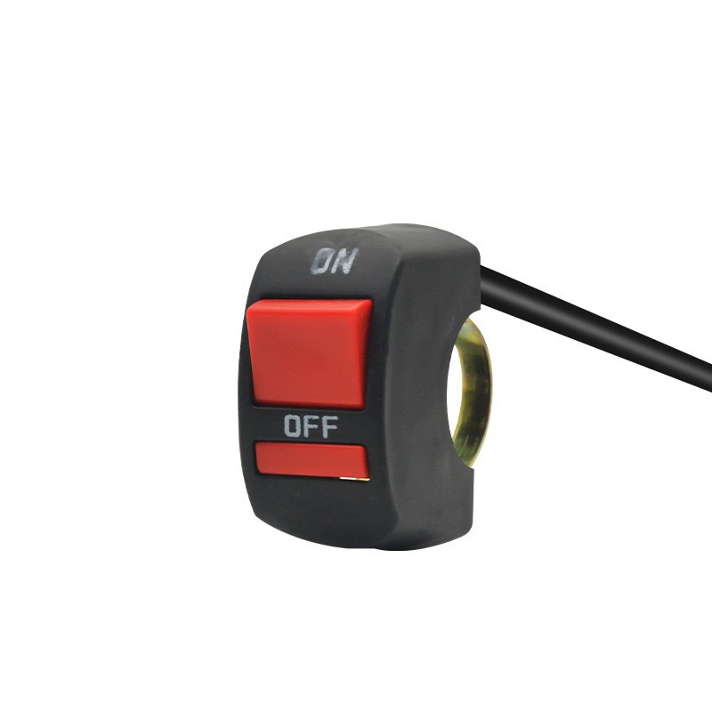 Motocicleta eléctrica LED faro modificado multifuncional interruptor del manillar proyector externo doble flash lejos y cerca de la luz de conmutación Prensa