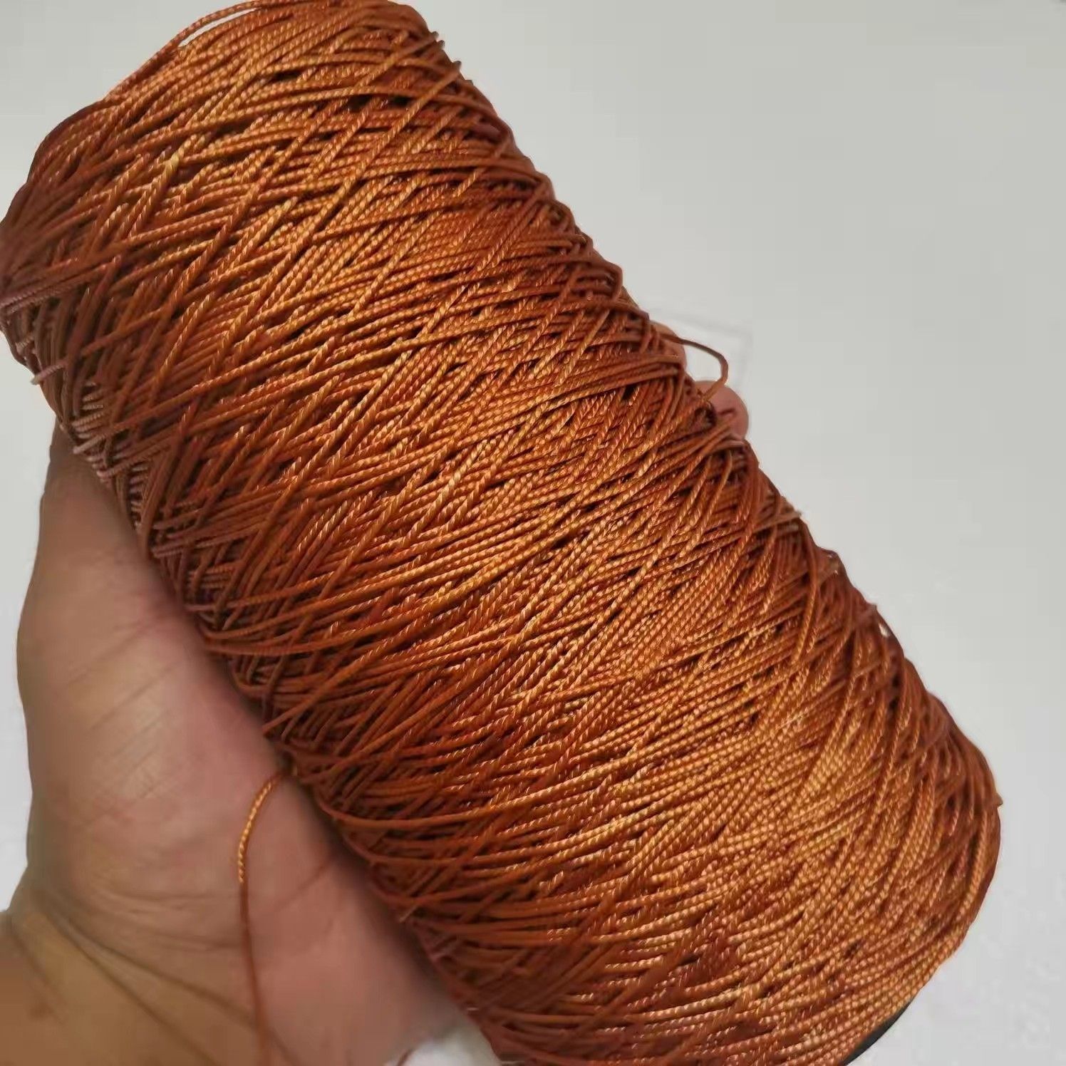 다크 브라운 1.0mm 두 가닥은 길이가 약 800 미터이고 약 1kg 입니다.