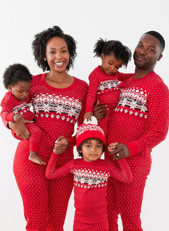 Christmas Printed Parent-Child Pajama Set for Christmas