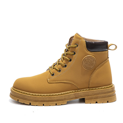 Men's Winter High-Top Sneakers, Korean Style Trendy Casual Sports Board Shoes with Fleece and Thick Warm Cotton Shoes