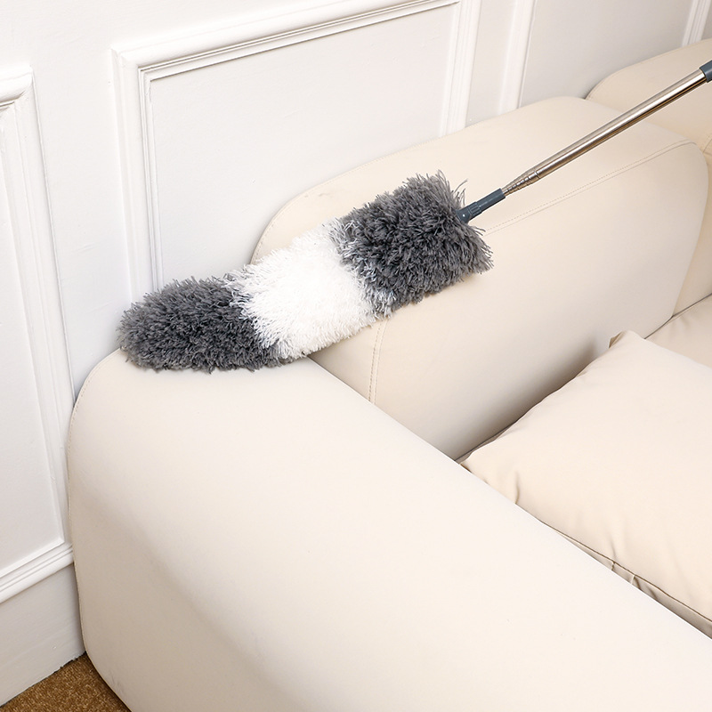 鶏の毛のはたきは伸縮可能です。家庭で屋根の蜘蛛の巣を掃除します。