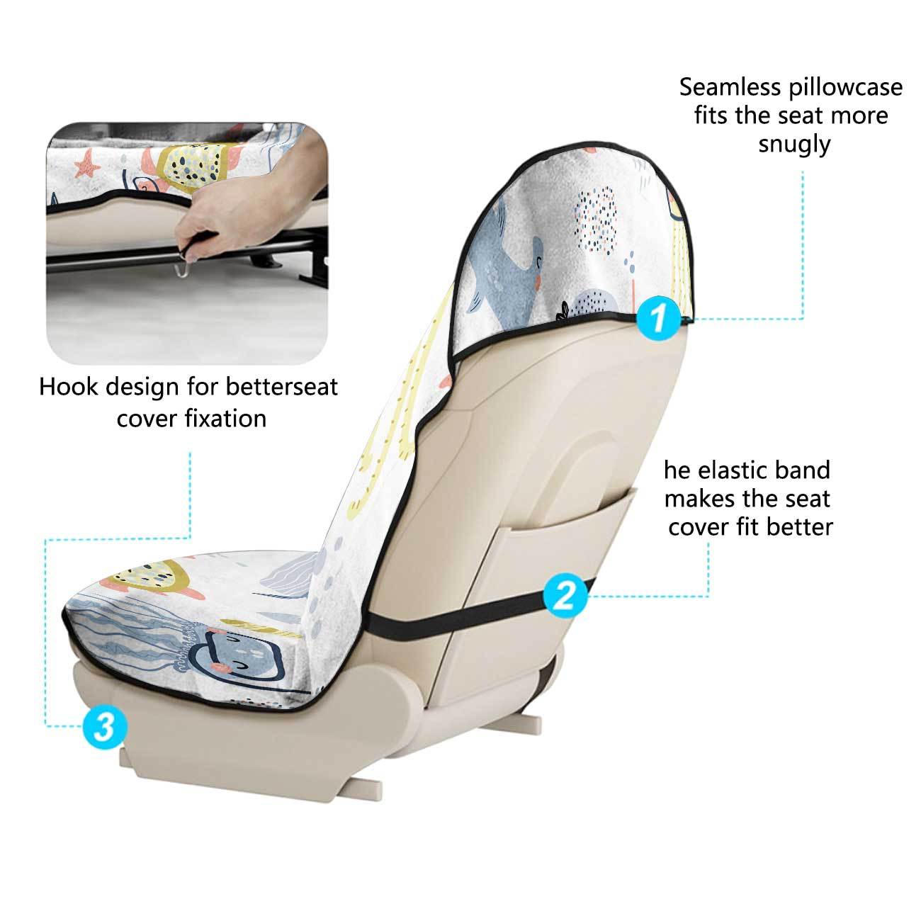 Marine seat towel cover front seat protector suitable for gym and exercise, universal for all seasons and car use