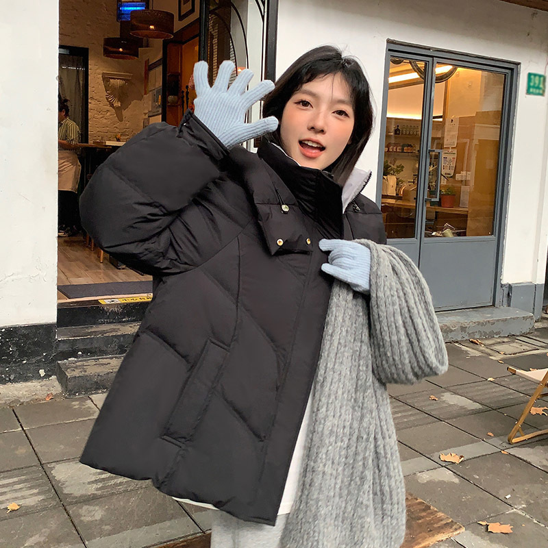 冬季羽绒棉服新款宽松短款小个子加厚学生棉衣棉袄面包服外套|undefined