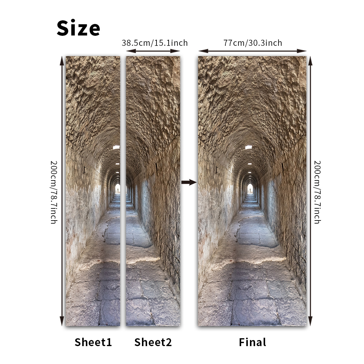 Pegatinas para puertas 3D respetuosas con el medio ambiente, autoadhesivos, fabricantes de origen al por mayor, patrones populares transfronterizos de alta definición, adhesivos para puertas impermeables, a prueba de aceite y antiincrustantes