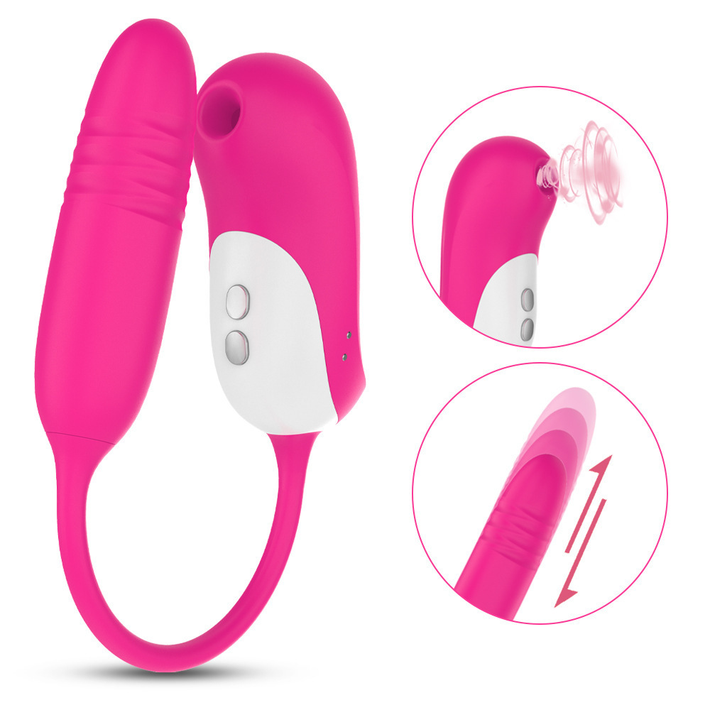 紅唇女用震動棒吮吸伸縮多功能跳蛋自慰按摩震動震動棒吮吸器批發