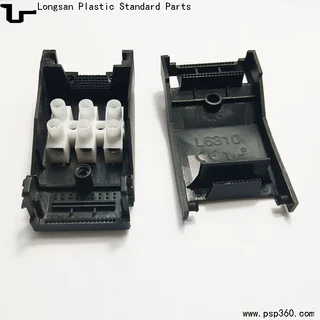 龙三塑胶标准件绝缘端子盒三位快接线盒L6310接线盒黑色白色