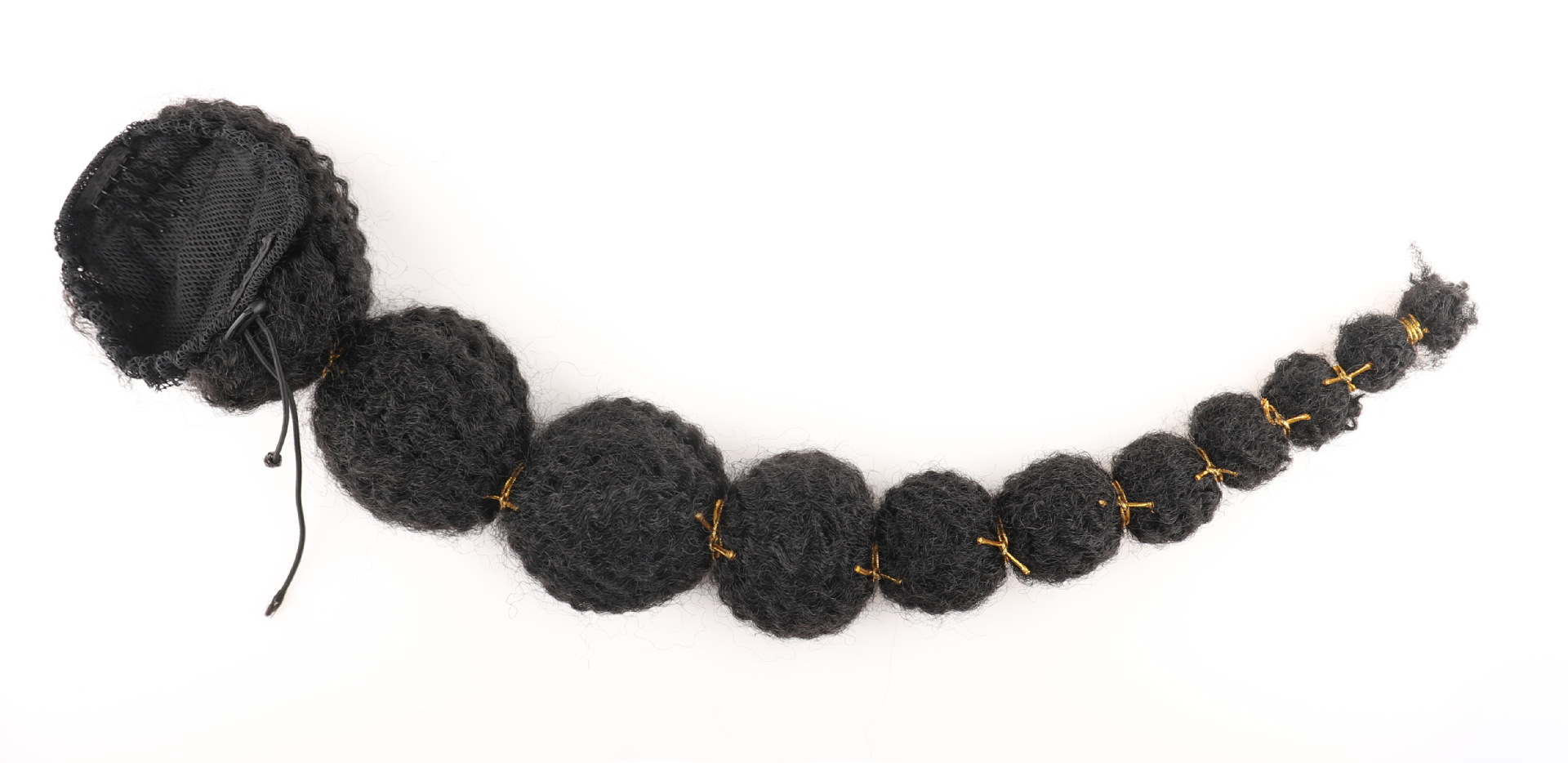 Synthetic Ponytail Hair Extension Drawstring Bubble Wig For Women_voghion.com