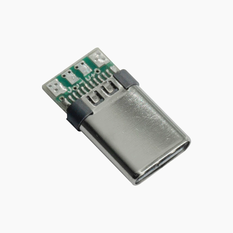 Тип-C паяющий провод типа с PCB платой мужной разъем поддерживает реверсивную вставку для быстрой зарядки PD высоких токов разъем