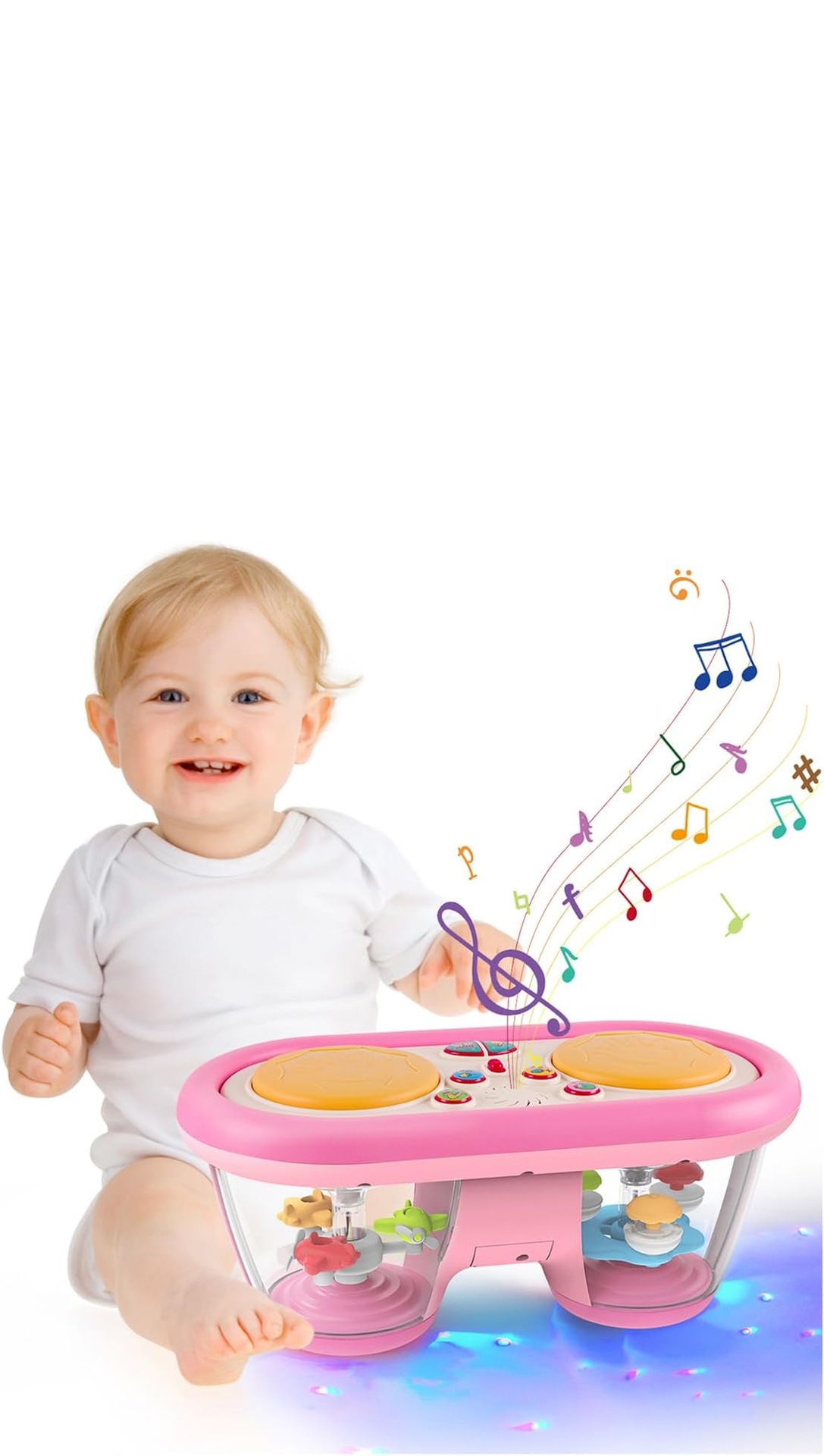 Comercio electrónico transfronterizo explosivo bebés música TK multifuncional proyección marino tambor de jazz juguetes para niños