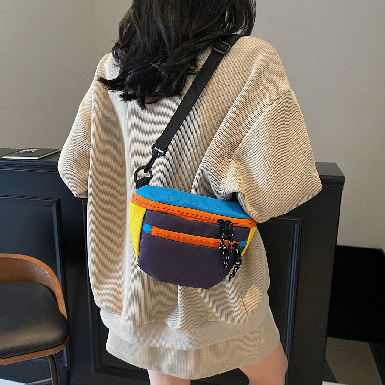 Marvel Tini2025 nuevo otoño al aire libre dopamina paseo paseo bolsa de silla al aire libre montaña