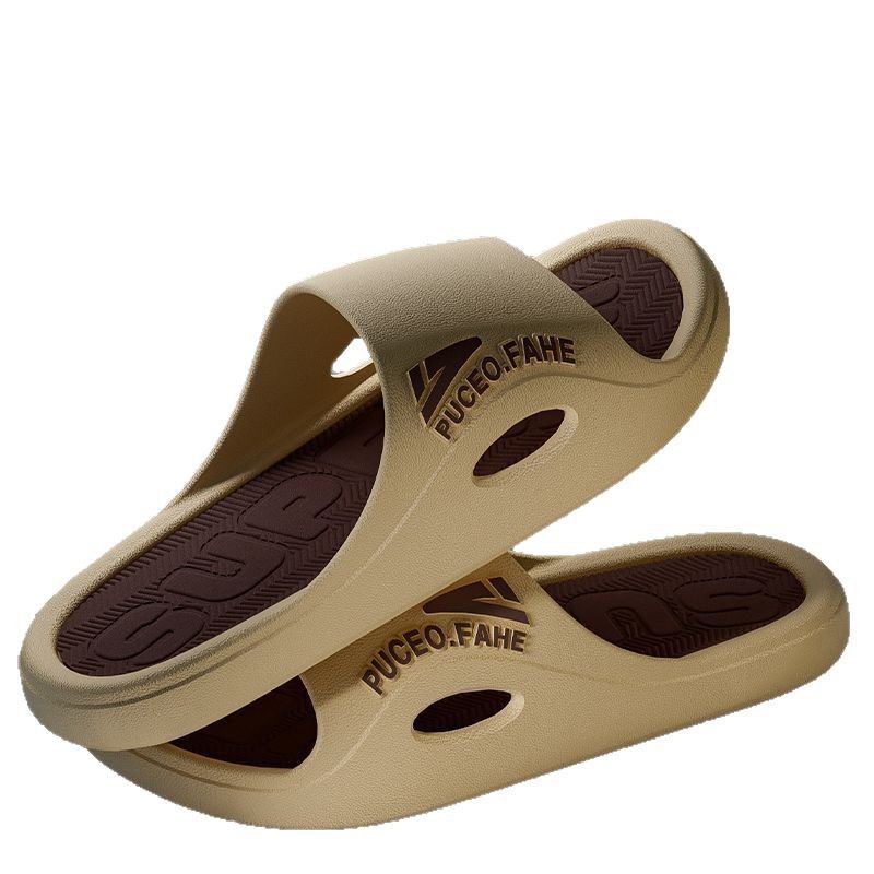 Zapatillas de verano anti-deslizante coreano para hombres verano para usar en el hogar interior con base gruesa anti-deslizante marca de moda pareja zapatillas de moda