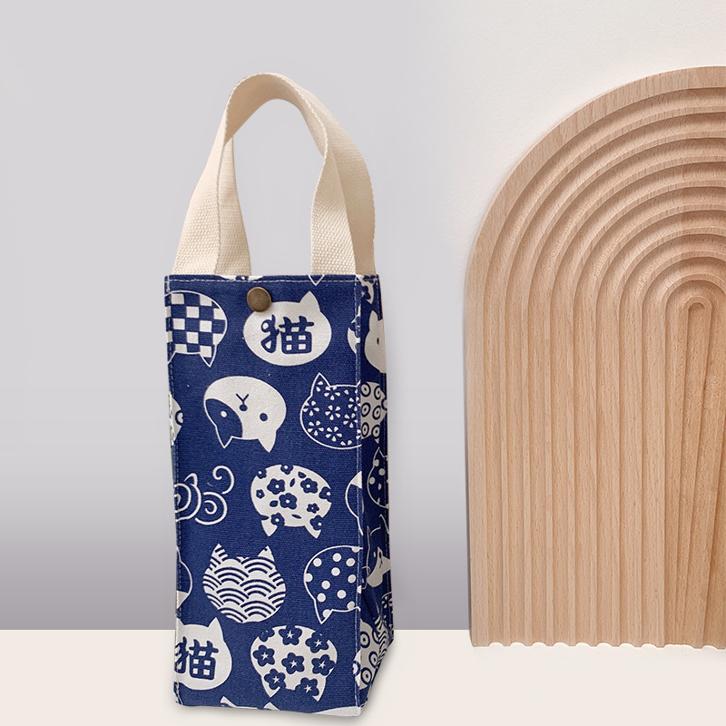 Simple dot lienzo termo cubierta de la taza cubierta protectora universal hervidor de agua bolso de leche taza de té bolsa portátil