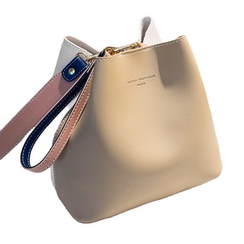 2024 Spring New Mother-and-Daughter Handbag Water Trough Bag Korean Style Wide Shoulder Strap Single Shoulder Crossbody Bag
