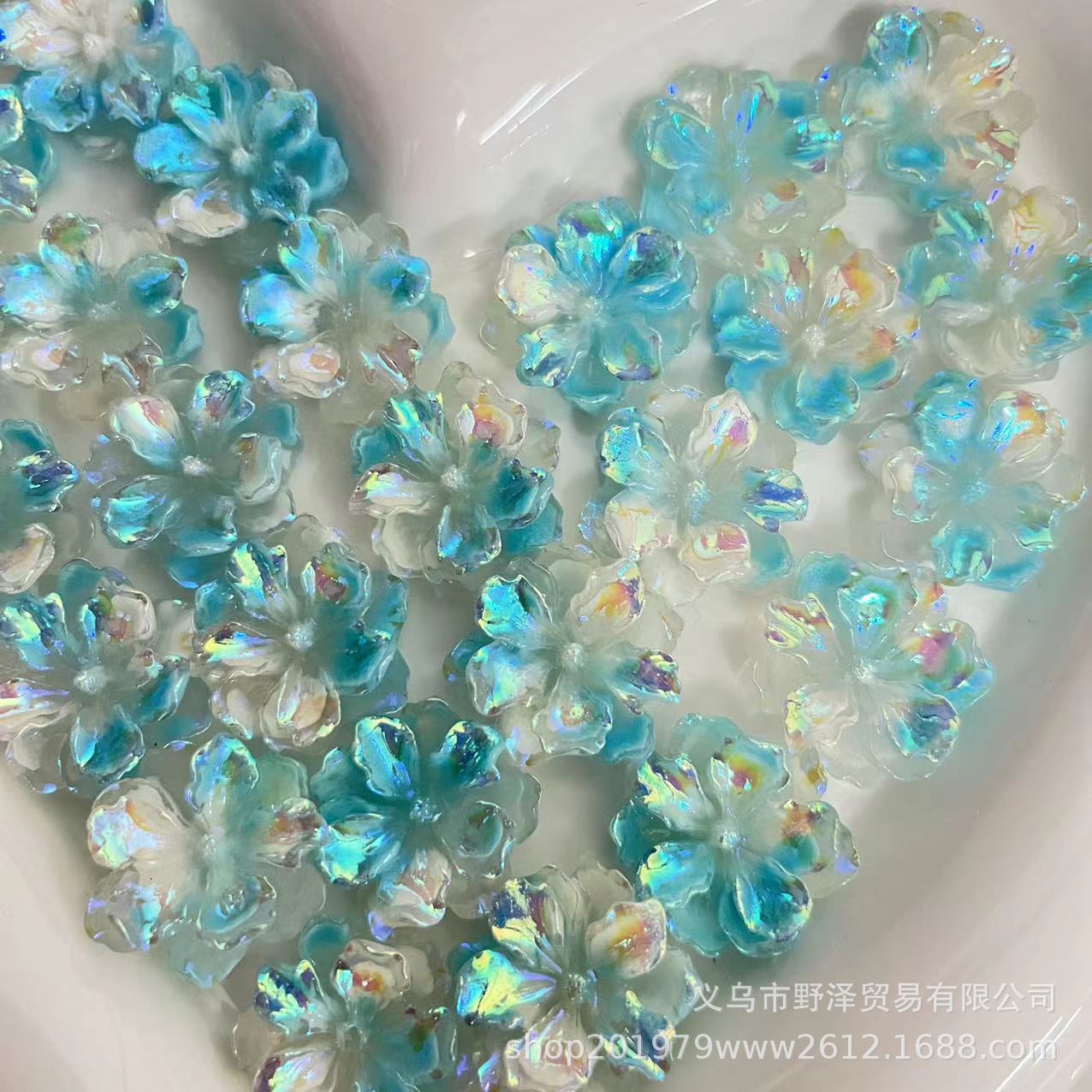 Nuevo luminoso Mabei Tarjeta de flor de cinco pétalos 25 floreciente Rosa japonés material hecho a mano accesorios para el cabello DIY en stock al por mayor